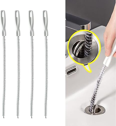 Miniatura 9 de Cepillo de dragado de tubería, 234 piezas, recogedor de pelo de alcantarillado doméstico, cepillo de limpieza de desbordamiento de desagüe,