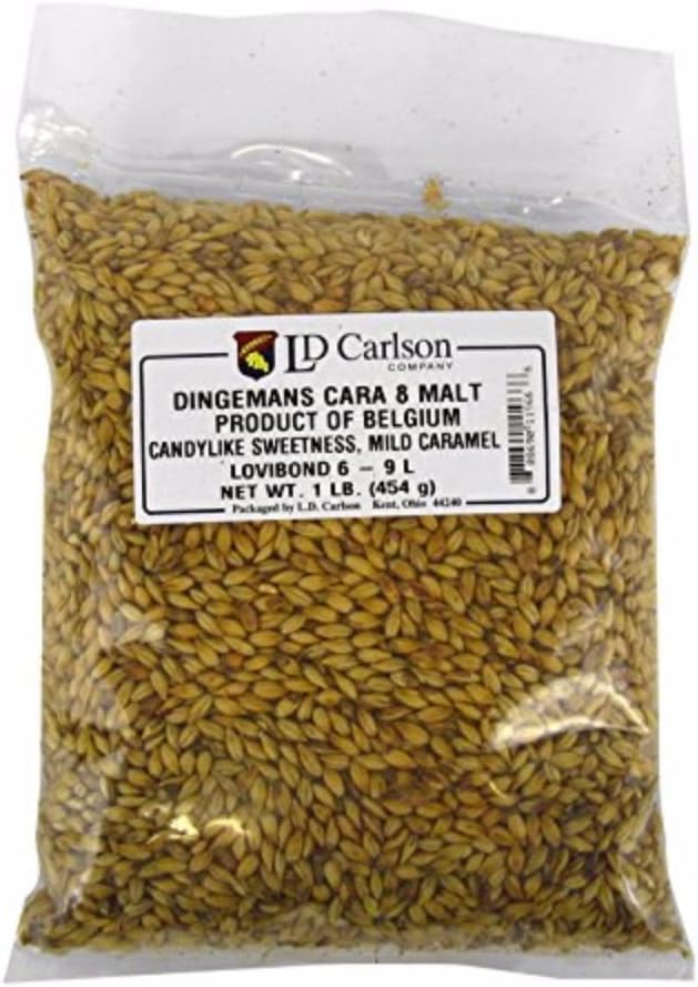 Dingemans Grain Belgian Brewers Malt for Beer Making & Home Brewing 1 LB (Cara 8)