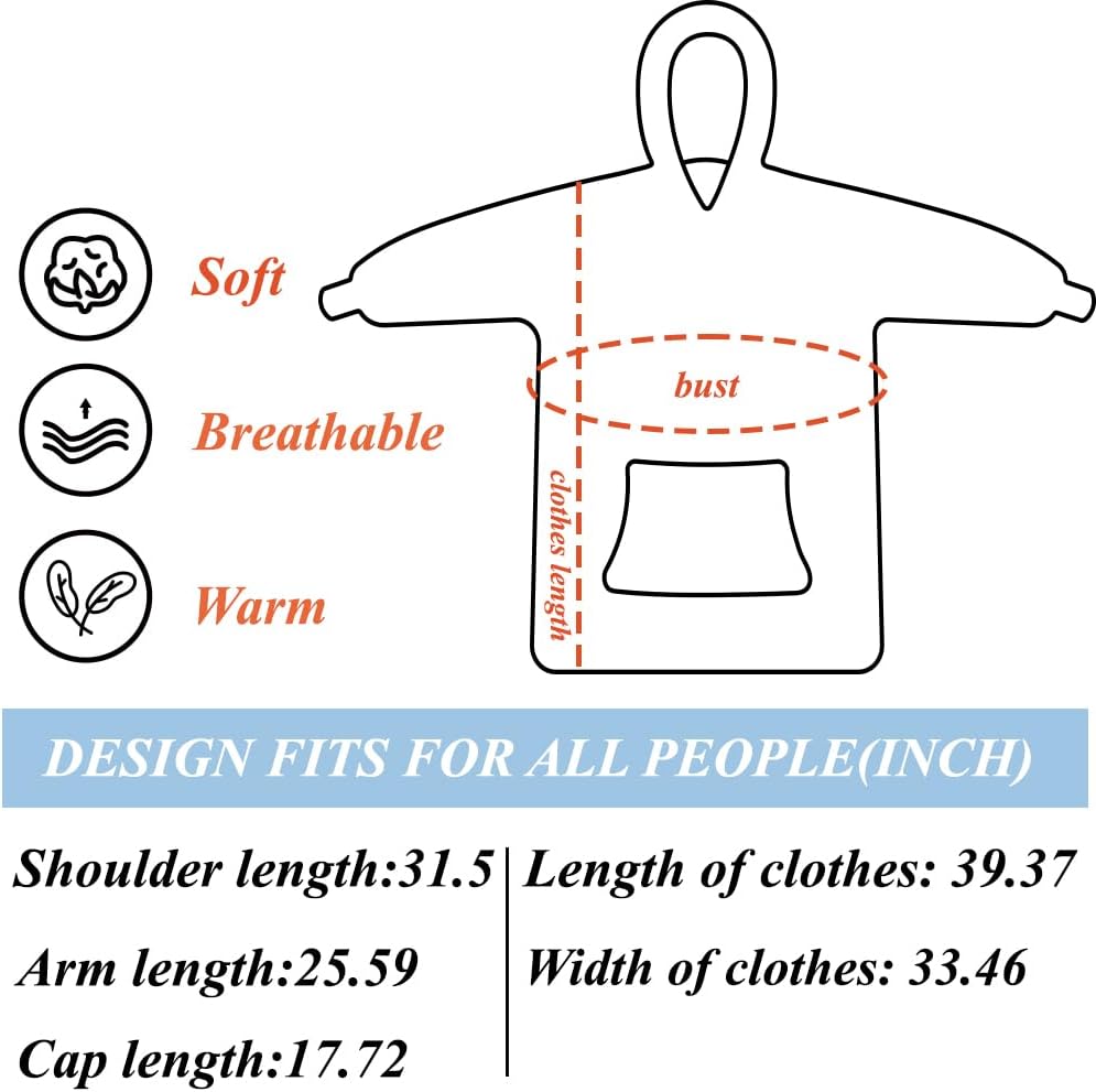 Wearable Blanket Hoodie