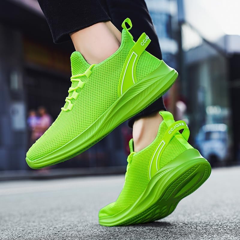 Men's Sports Shoes Lightweight Non-Slip Breathable Shock Absorbing Sports Leisure Shoes 42 EU Green