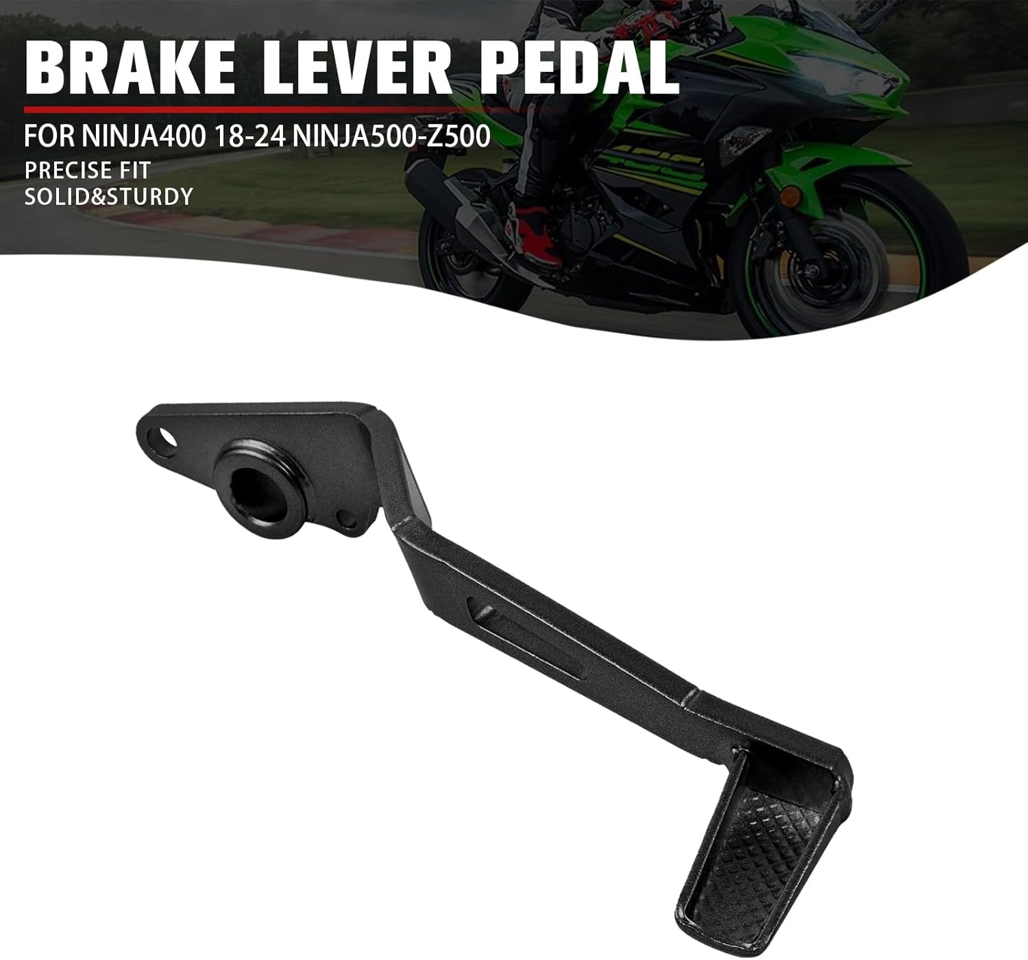 Motorcycle Brake Pedal Foot Lever Replacement for Kawasaki Ninja 400 2018-2023 Z400 ABS 2019-2023 Ninja 500 Z500 SE 2024 2025 Brake Lever Pedal