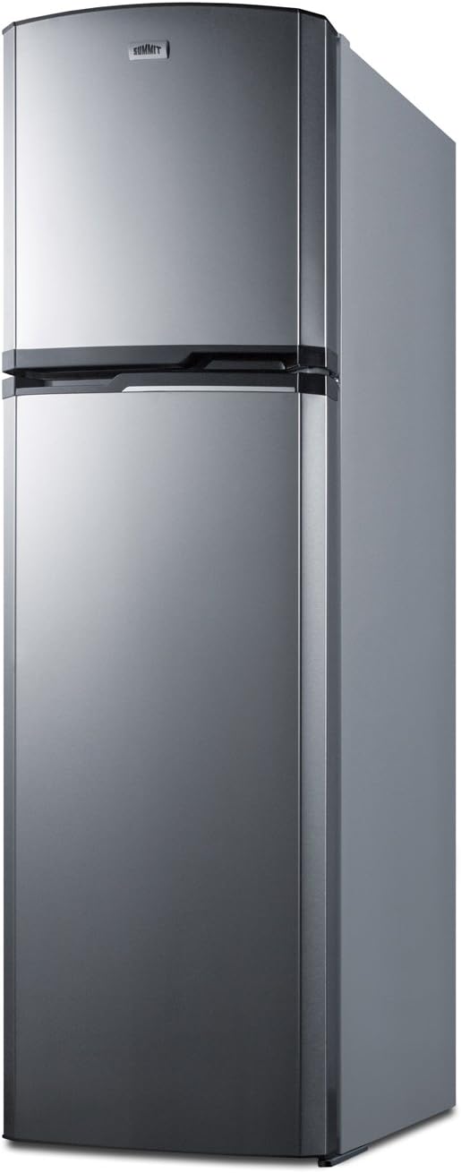 Summit FF948SS 8.8 cu.ft. Frost-Free Refrigerator-Freezer In Slim 22” Width For Small Kitchens, Stainless Steel