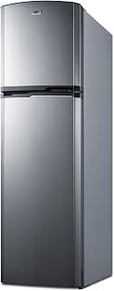 Summit FF948SS 8.8 cu.ft. Frost-Free Refrigerator-Freezer In Slim 22” Width For Small Kitchens, Stainless Steel