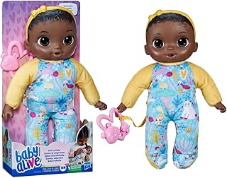 Baby Alive Bebê Fofinha - Boneca Negra de corpo macio com 28 cm - F7793 - Hasbro