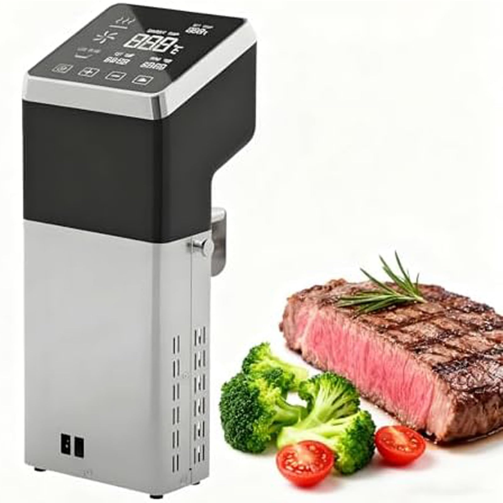 Precyzyjne urządzenie Sous Vide 1600W szybko nagrzewający się cyrkulator zanurzeniowy, wodoodporne urządzenie z timerem i cichą pracą, do użytku domowego i w gastronomii.