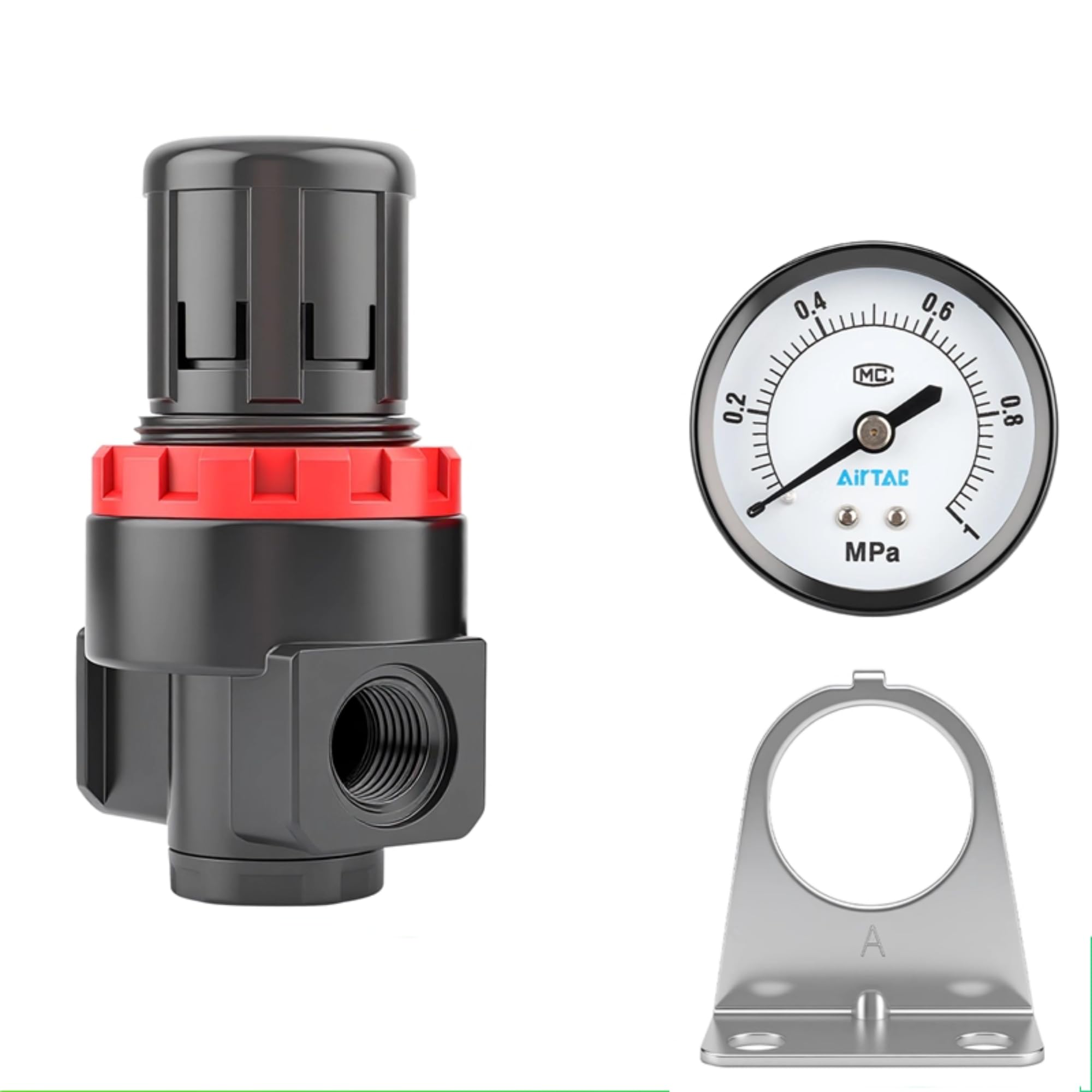 Airtac AR2000-C Regulator - 0-140 PSI -3