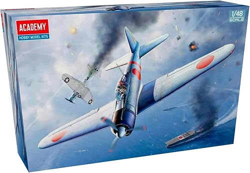 Academy 12352 1/48 Armada japonesa Zero Ship Fighter Avión Tipo 21 Midway Battle Modelo de plástico