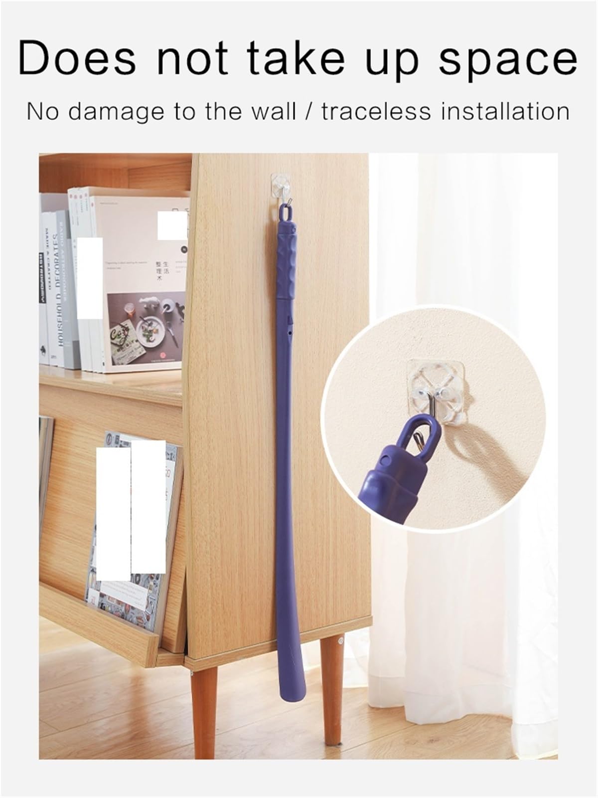 Chausse Pied Chausse-pied en plastique ABS de 65 cm, long manche, utile for soulever les chaussures, cuillère à, outils for femmes enceintes