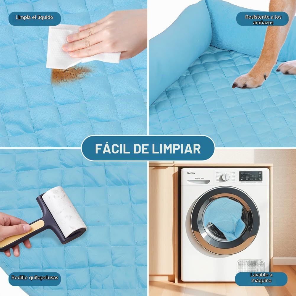 Wakects Camas para Perros, sofá Tipo Manta para Perros, Cama Mullida para Perros, 75x120 Cm, Protector de Muebles para Mascotas, Funda para sofá Cama, Lavable a Máquina, Parte Inferior