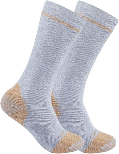 Miniatura 3 de Carhartt mens Midweight Cotton Blend Steel Toe Sock 2 Pack