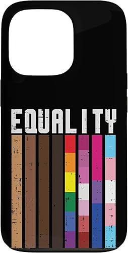 Funda de regalo para iPhone 13 Pro Igualdad Negro LGBT Pride Rainbow Lesbiana Gay Bi Trans