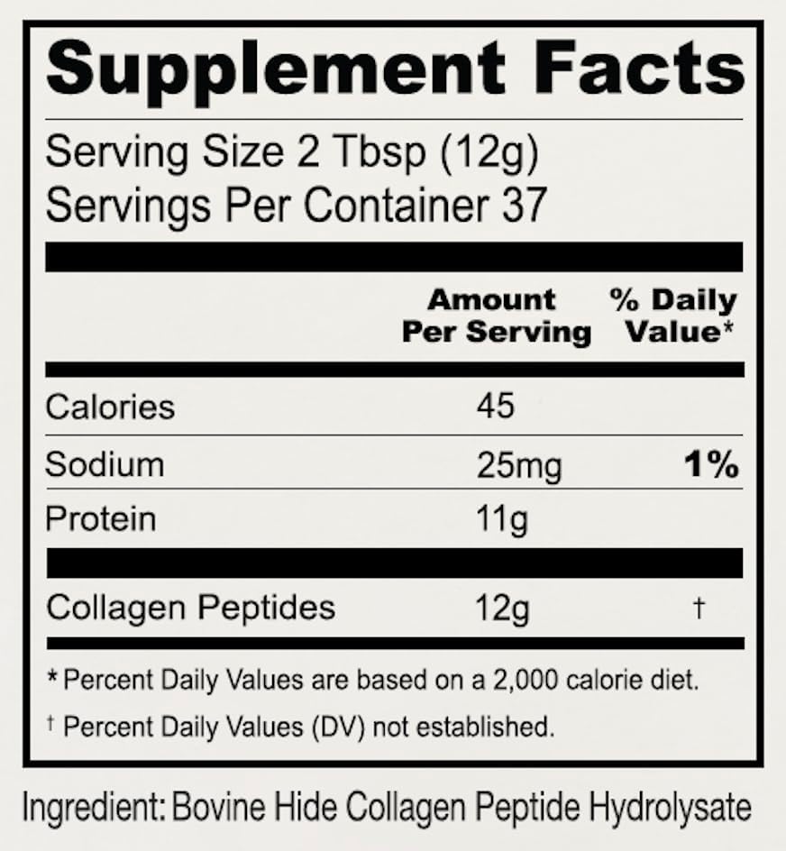 Anthony's Collagen Peptide Powder, 1 lb, Pure Hydrolyzed, Gluten Free, Keto and Paleo Friendly, Grass Fed, Unflavored, Non GMO - Image 3