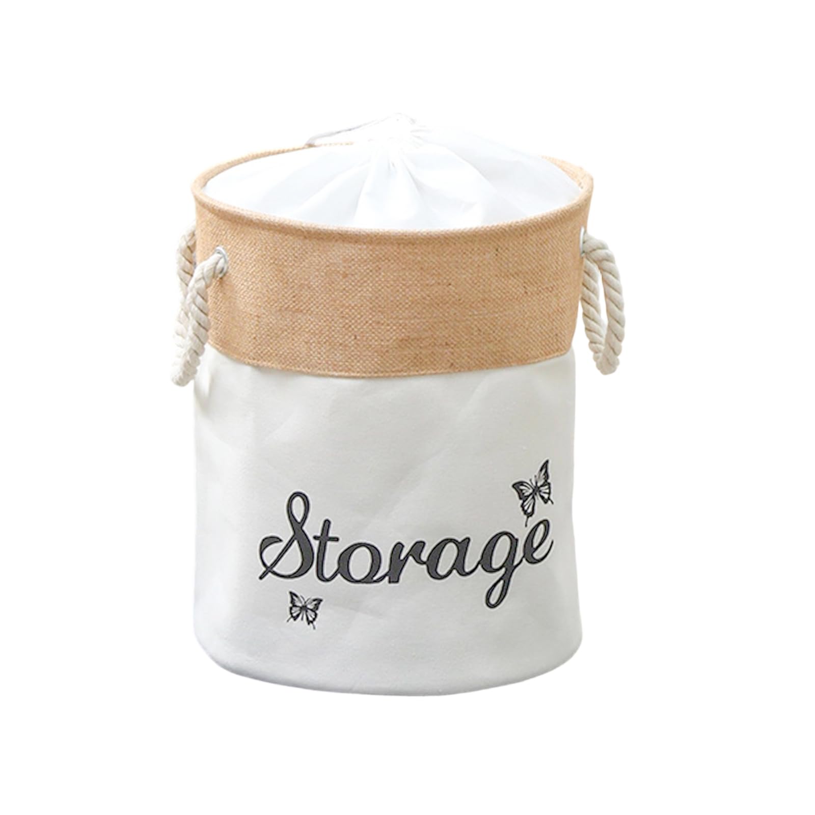 Avejjbaey Laundry Basket Foldable Clothes Hamper with Handles Freestanding Waterproof Clothes for Bedroom Laundry Room Storage with Handles