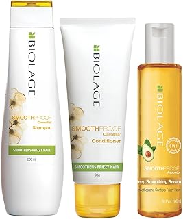 BIOLAGE Smoothproof Shampoo and Conditioner with Biolage Smoothproof 6-in-1 Professional Hair Serum for Frizzy Hair, 72HR Frizz Control-picture-46