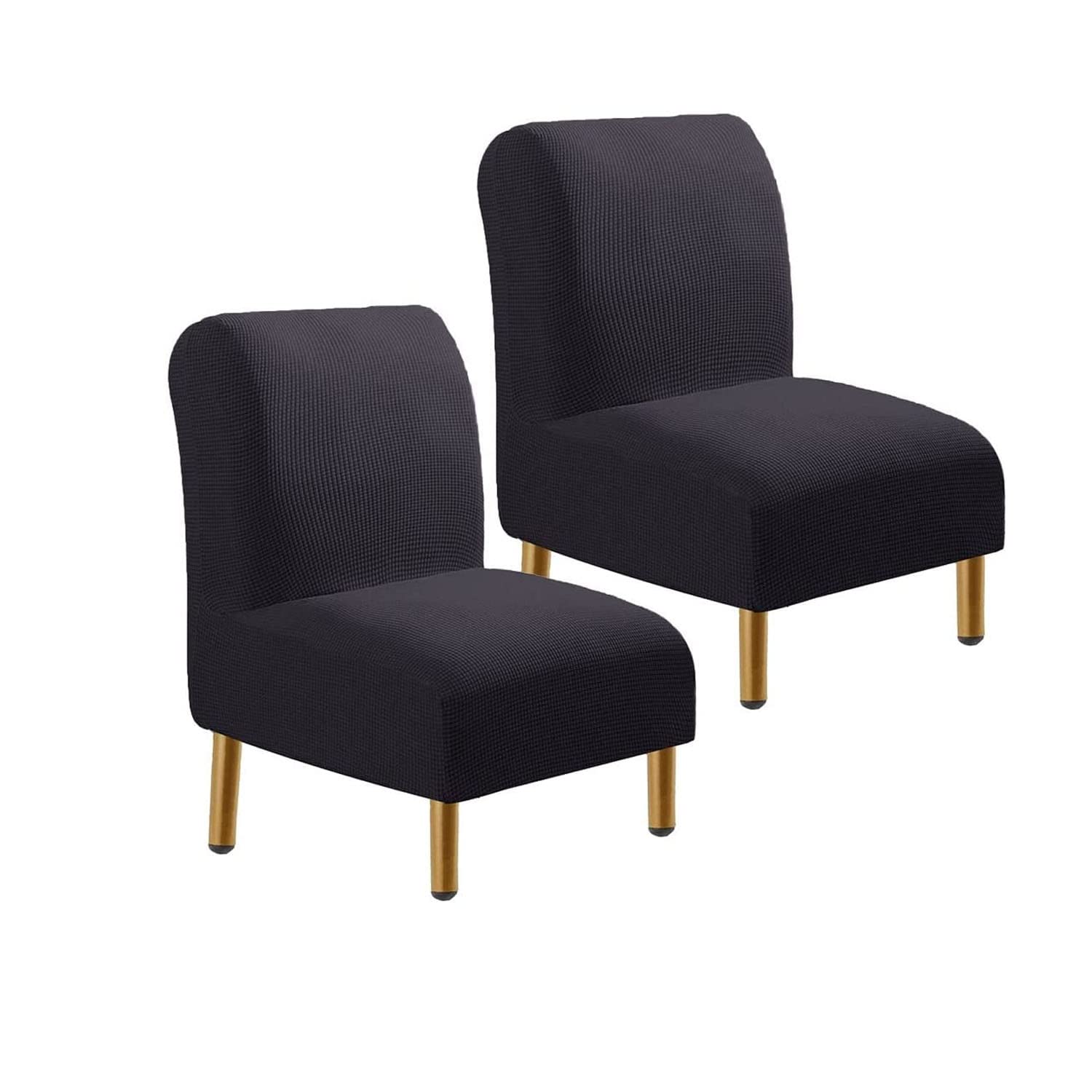 Fundas for silla sin brazos jacquard protectoras comedor funda elástica universal negra