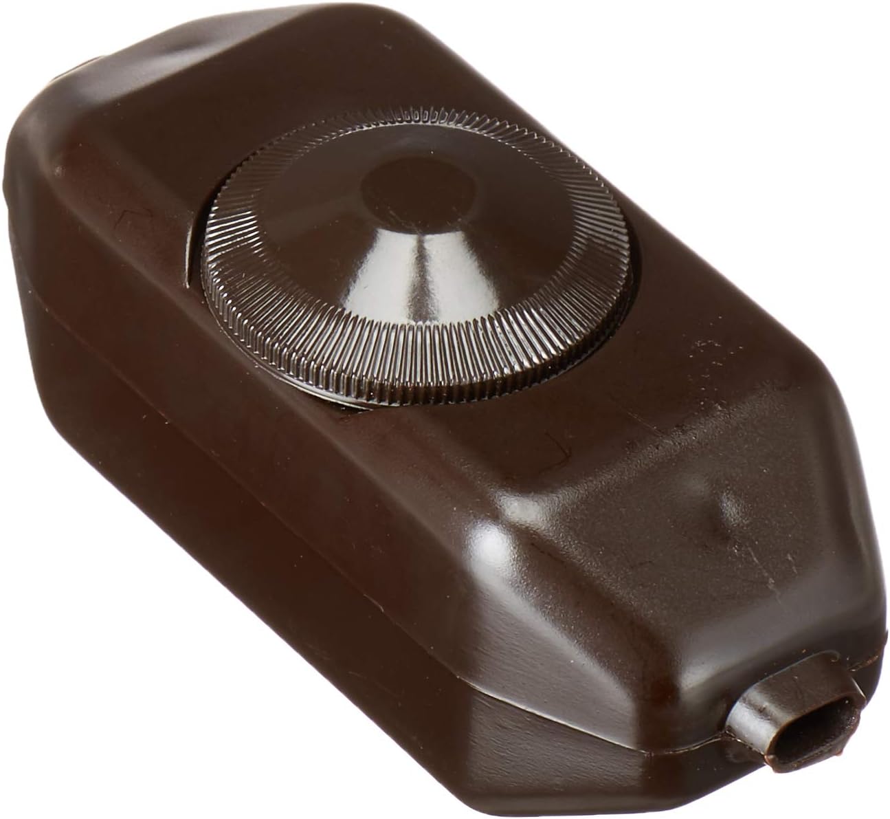 Brown Electro-Mechanical Incandescent Lamp Cord Dimmer