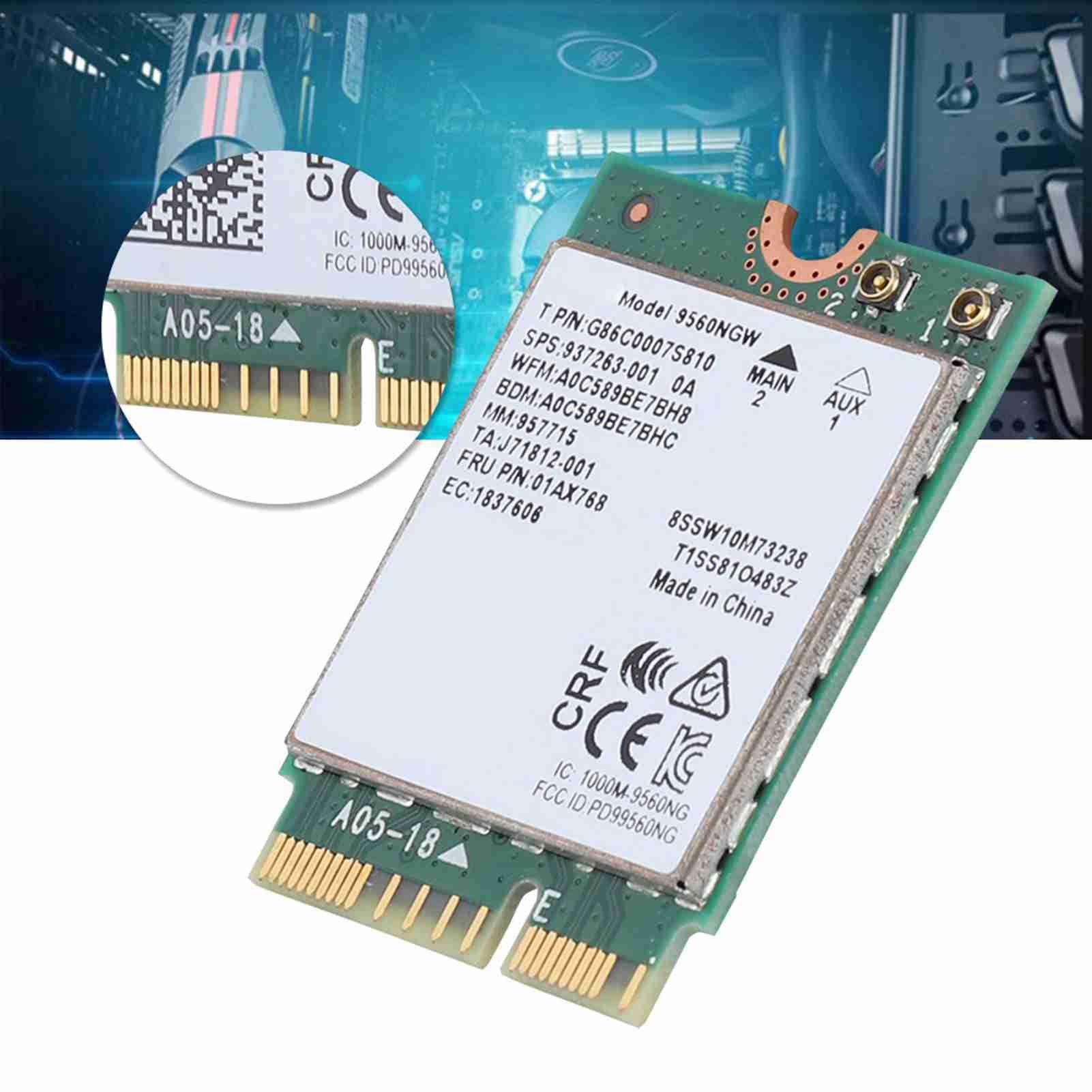 9560AC NGW Draadloze WIFI-kaart 2.4G/5G5.0 Netwerkkaart voor, Clevo, Terransforce, Hasee