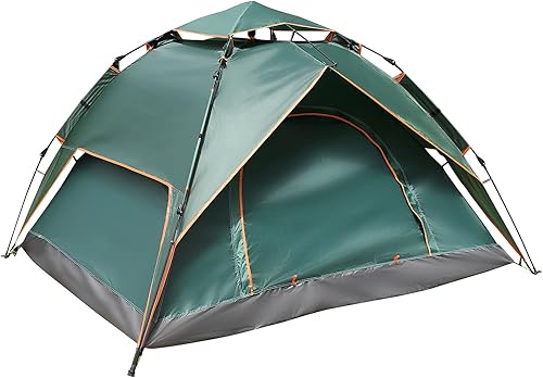 Miniatura 8 de Drfeify Waterproof Pop Up Camping Tent for Outdoor Hiking 4 Person, Automatic Portable Tent for Backpack Traveling and Beach Party