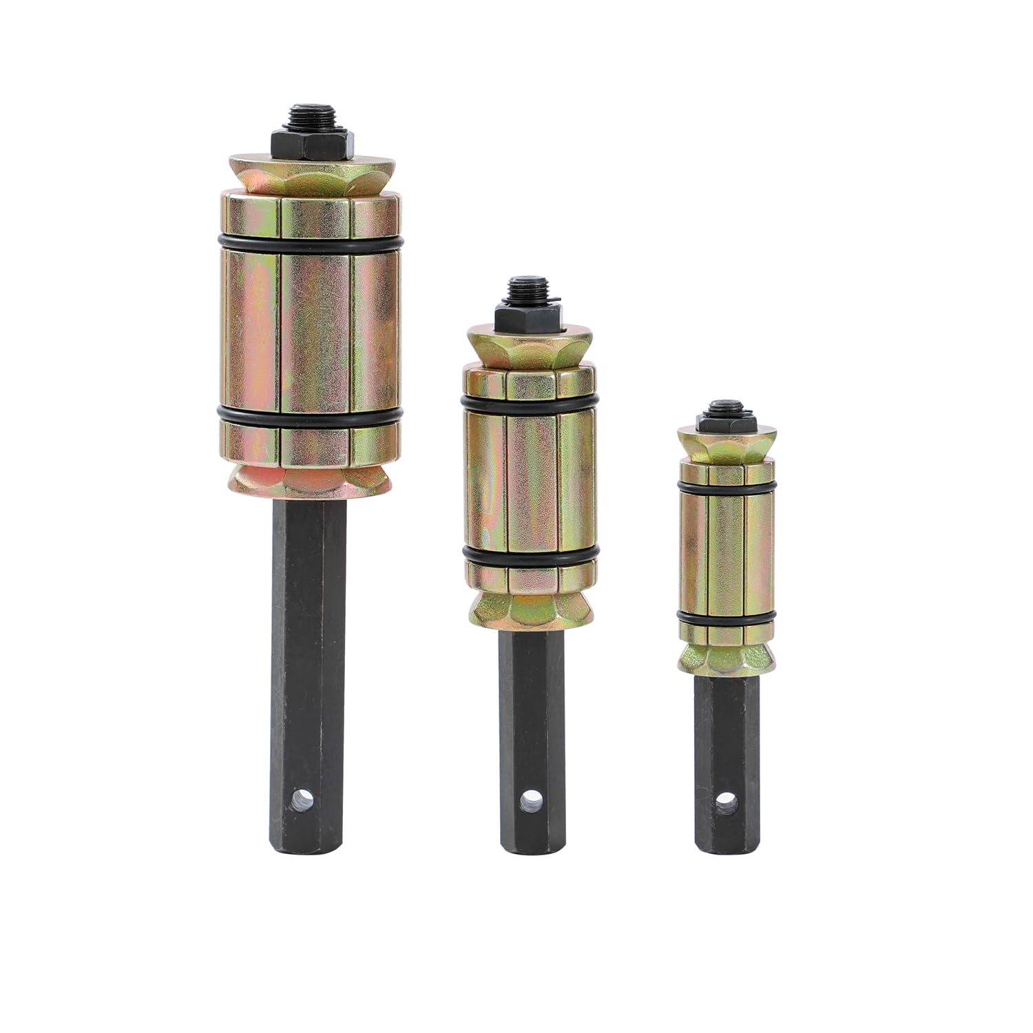 KATSU Tools Juego 3 pz expansor tubo escape – acero forjado zincado, kit ensanchador para sistemas escape, silenciadores, camiones y vehículos