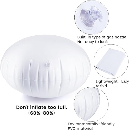 Miniatura 7 de 2 piezas de repuesto para silla de cápsula para niños, cojines de repuesto para hamaca de columpio, hamaca de 27.5 pulgadas, cojines inflables PVS