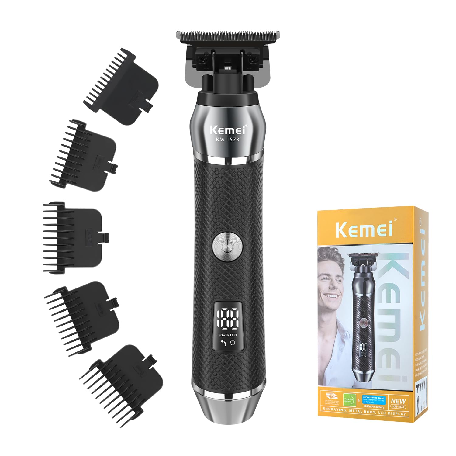 Amazon.com: KEMEI Cordless Professional Hair Clippers for Men