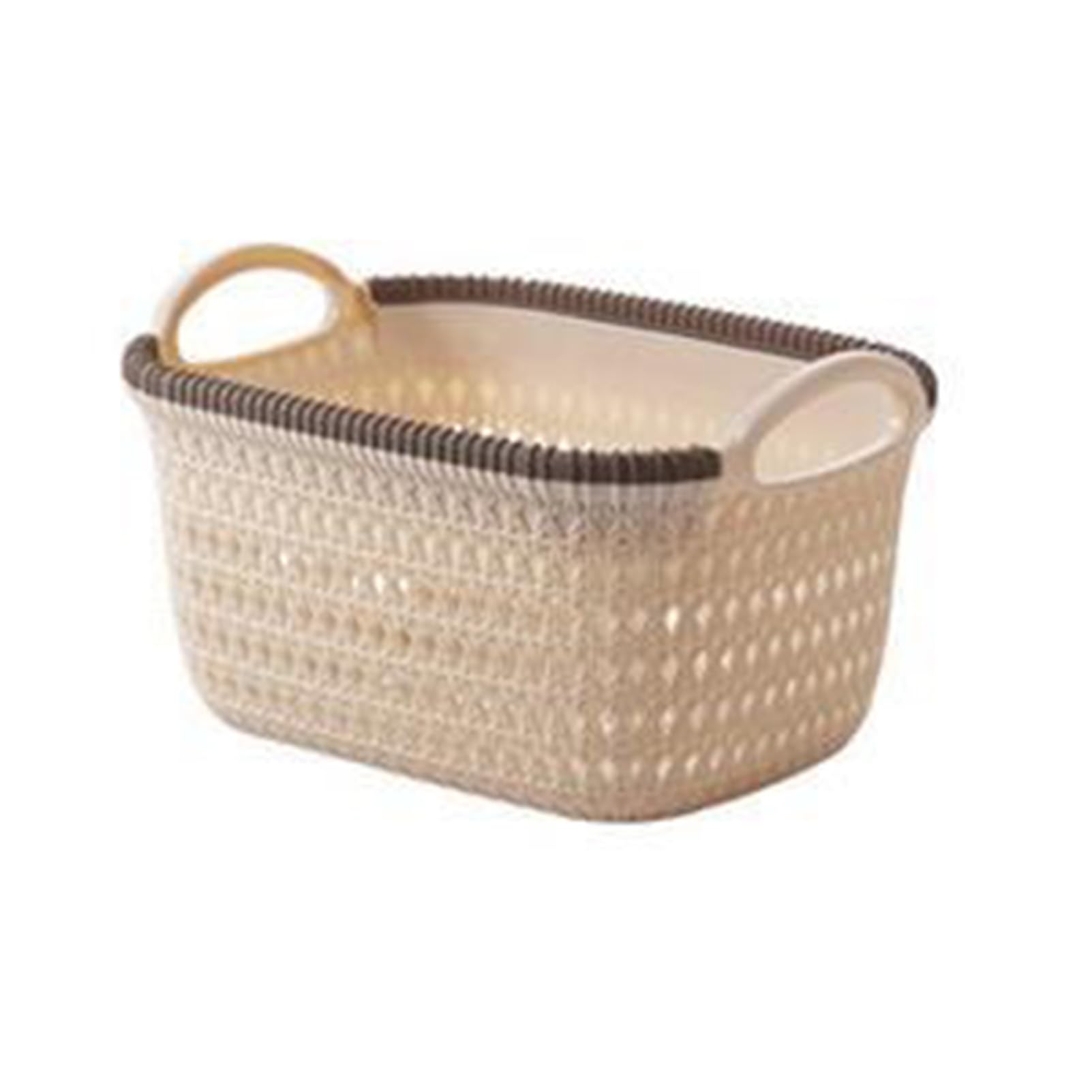 Extra Large Imitation Rattan Storage Basket, Portable Clothing Storage Basket, Bathroom Dirty Clothes Basket, Snacks Load Toy Storage Basket