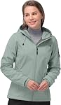 33,000ft Veste softshell pour femme, veste chaude à capuche légère à cape pour randonnées en plein air