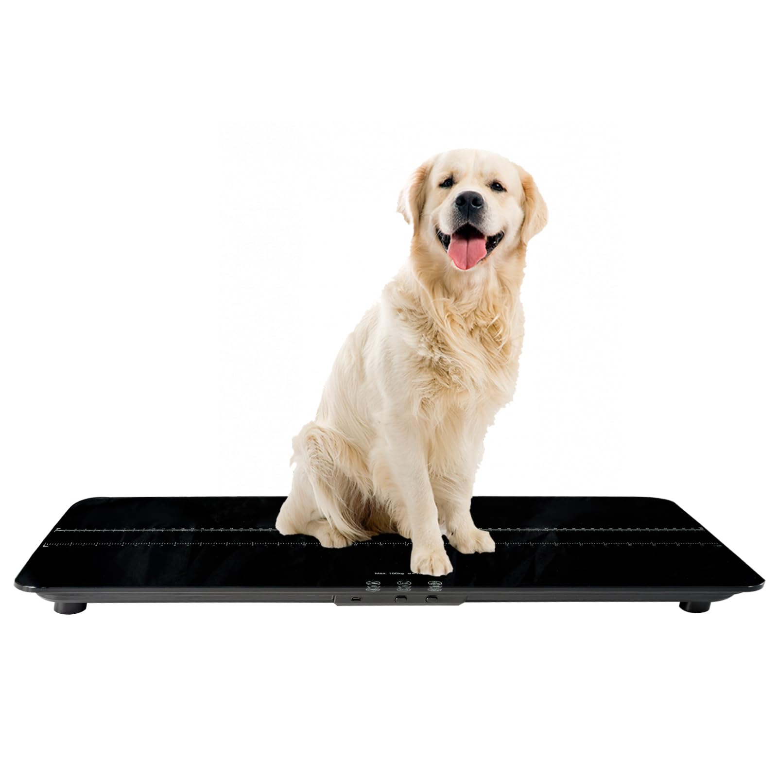 SIKEDigital Pet Scale for Small to Medium Dogs/Cats/Rabbit Up to 60 cm Back Length, kg/lb/St:lb, Max 220 lbs, Precision 10g, Puppy Scale, Veterinary Scale, Not Suitable for Medium to Large Dogs