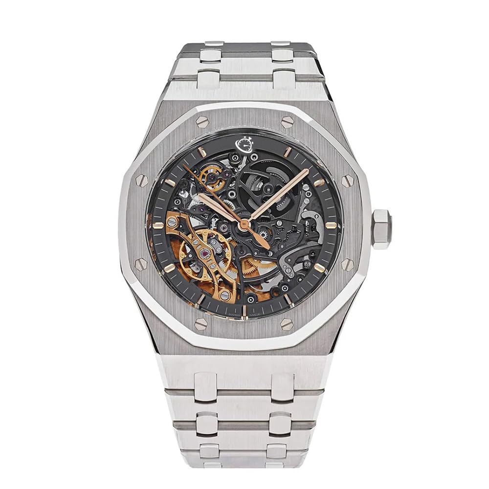 HORLOGE Skeleton Automatic Analog Watch Stainless Steel Wrist Watch for Men Octagonal Case (B0DC6JXQPH) Amazon Price History, Amazon Price Tracker