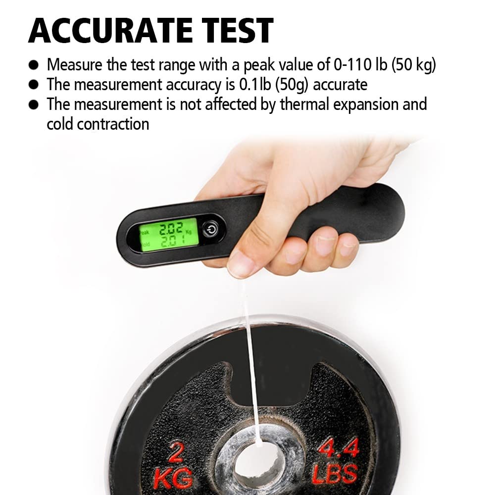 MiOYOOW Bogenschießen Bogenwaage 110 lbs Digital Compound Recurve Scale Tragbare Gepäckwaage mit LED-Anzeige für Indoor- oder Outdoor-Bogenschießen