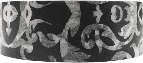 Wrapables Cinta adhesiva washi japonesa de damasco - gótico