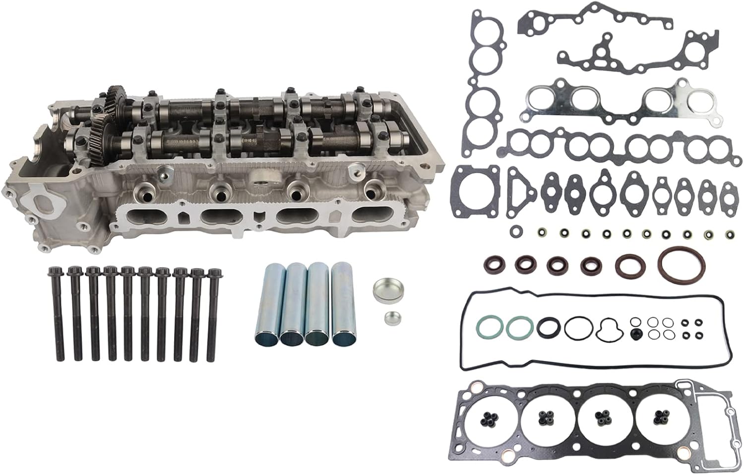 New Cylinder Head & Gasket Bolts Set Replacement for 2001-2004 Toyota Tacoma 2.4L 2.7L 2RZFE 3RZFE L4 DOHC 4 Ports 11101-79266 11101-79276 Flynsu
