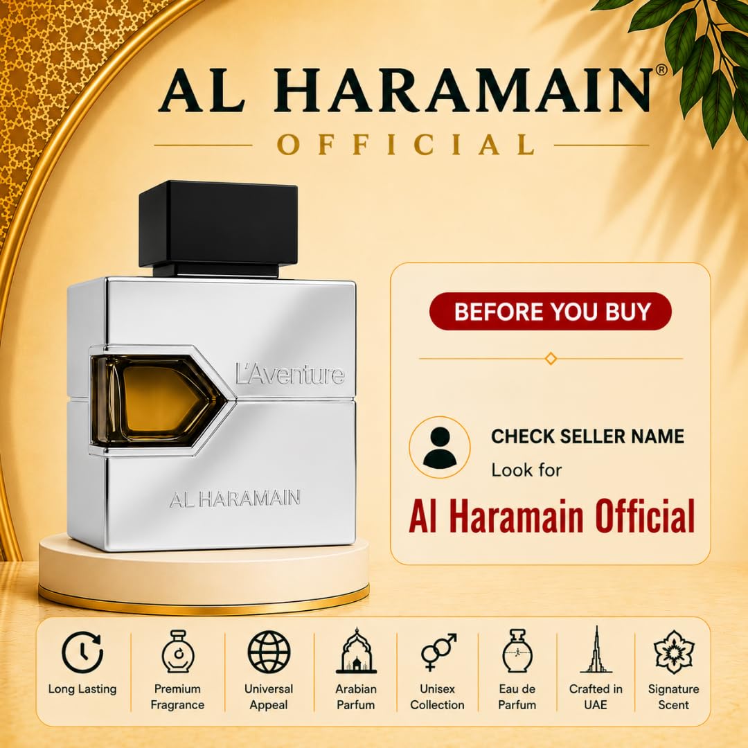 Amazon.com : Al Haramain L'aventure Eau De Parfum Spray for Men