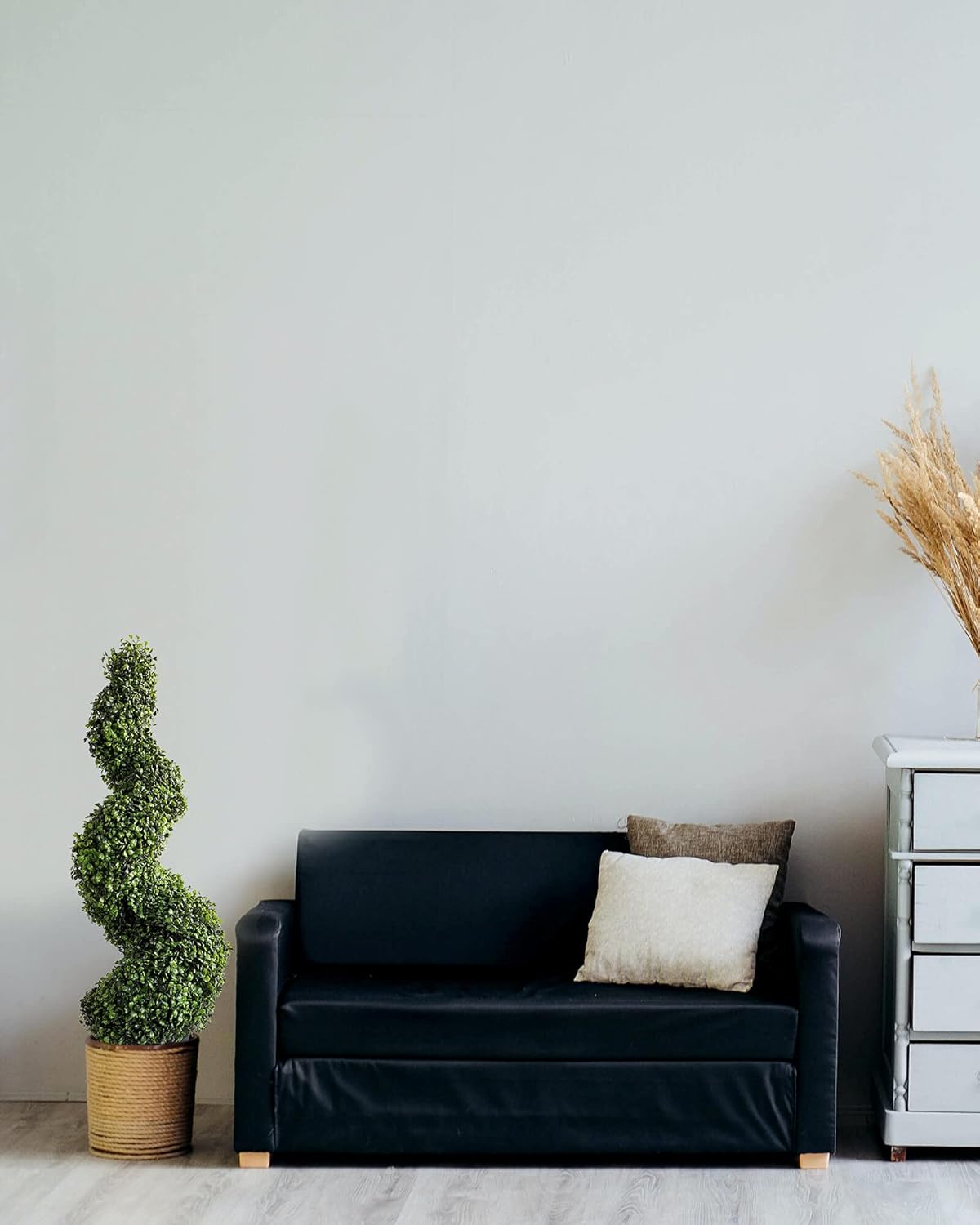 Damomo 3ft (2 Pieces) Topiary Trees Boxwood Artificial Plants Spiral Feaux Plants Potted Fake Plant Green Decorative Indoor or Outdoor (35inch): Kitchen & Dining