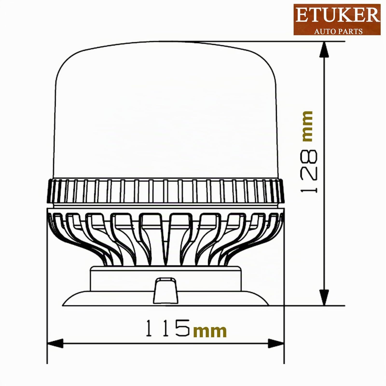 Rotativo Luz Led Azul Emergencia Magnetico 12v 24v Flash de Emergencia Piloto Estroboscópica ECE R65 ECE R10 CE Homologadas