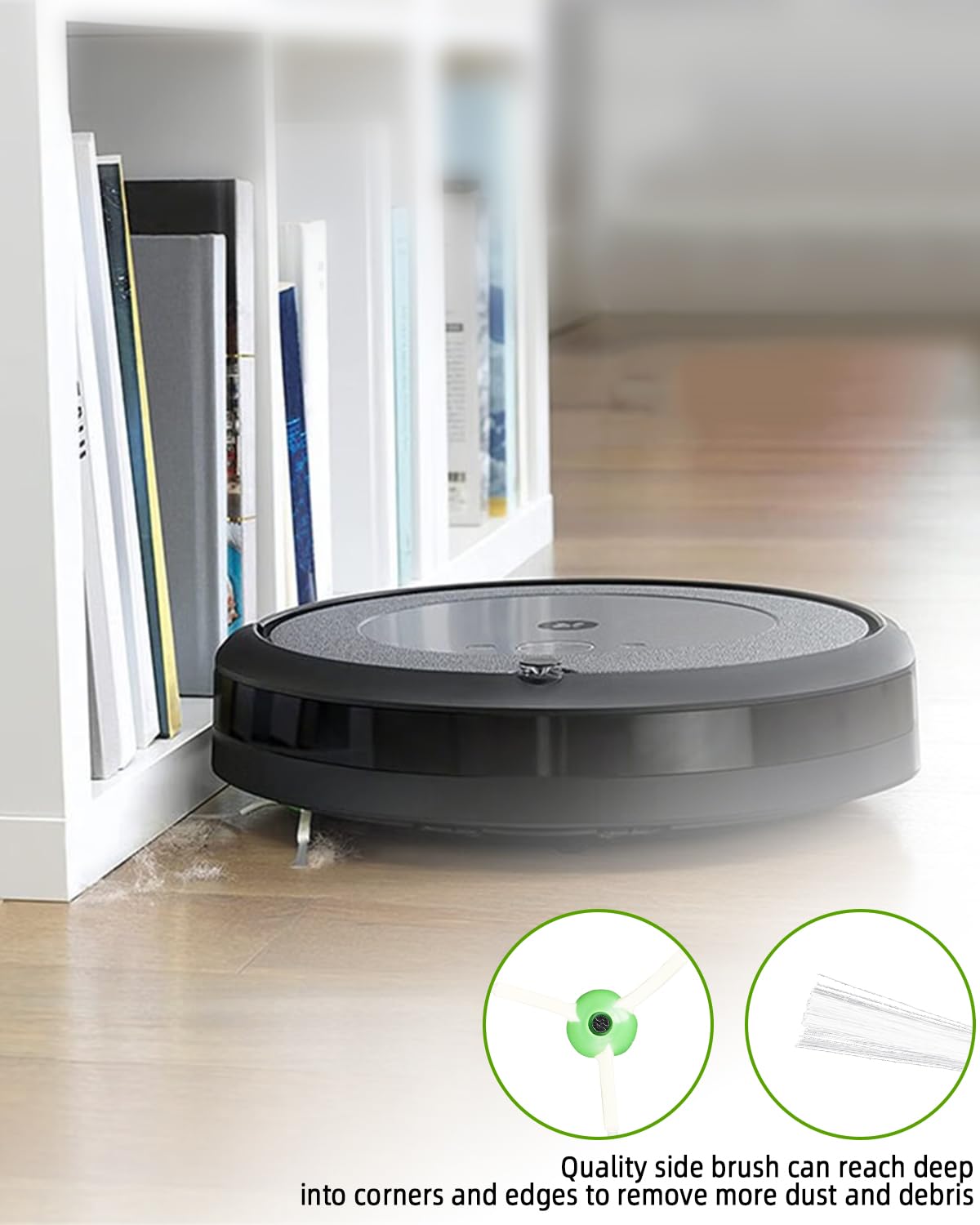 Kit de Accesorios Recambios para iRobot Roomba i7 i7+ j7 j7+ i3 i3+ i4 i4+ E5 E6 Aspiradora, Repuestos para Roomba 3 juegos de Cepillos Principales,10 Filtro,10 Cepillo Lateral,4 Bolsa de Polvo