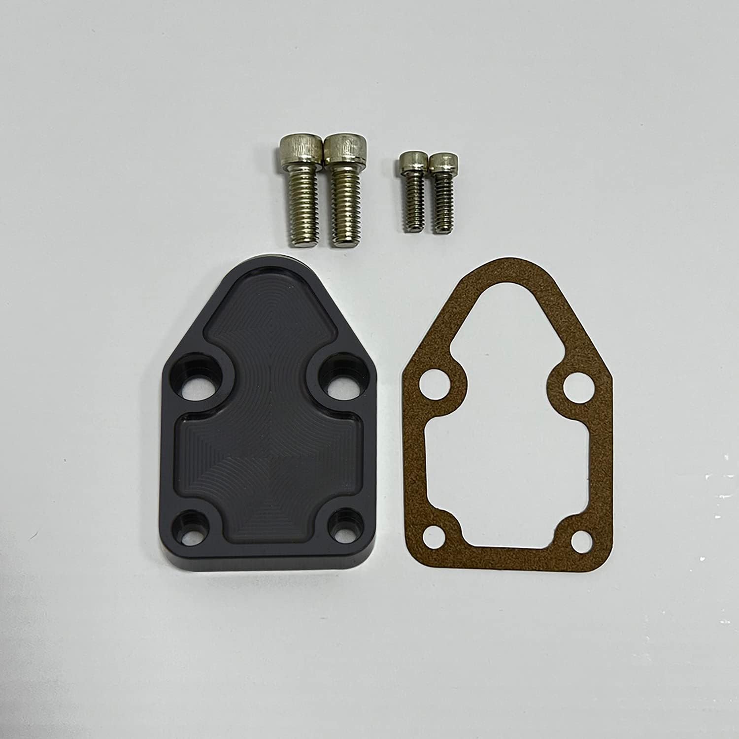 Flashpower Billet SBC Chevy Fuel Pump BlockOff Plate Kit