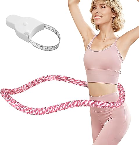 Lerpio 3.4/4.1/5 LBS Soft Spring Weighted Hoop for Adults, Quiet & Pinch-Proof D