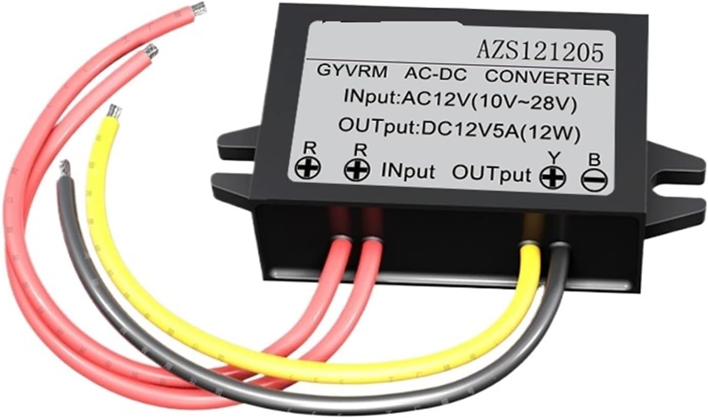 1Pcs AC to DC Converter AC12V to DC12V 1A 2A 3A 5A Power Converter 12V to 12V 5A 60W AC-DC Power Module for Monitoring Equipment