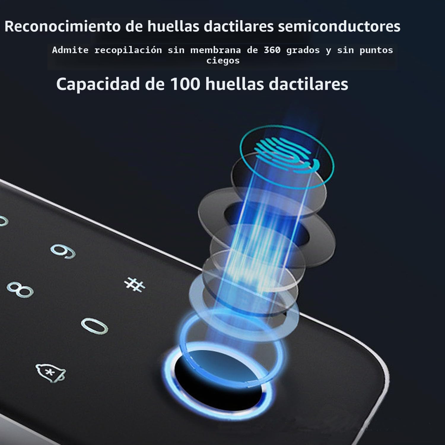 YAVIS Controlador de acceso a huellas dactilares biométricas WiFi TUYA, lector de tarjetas IC NFC WG26/34 con pantalla, teclado retroiluminación táctil impermeable con pantalla, RFID ID/IC 10 llaveros