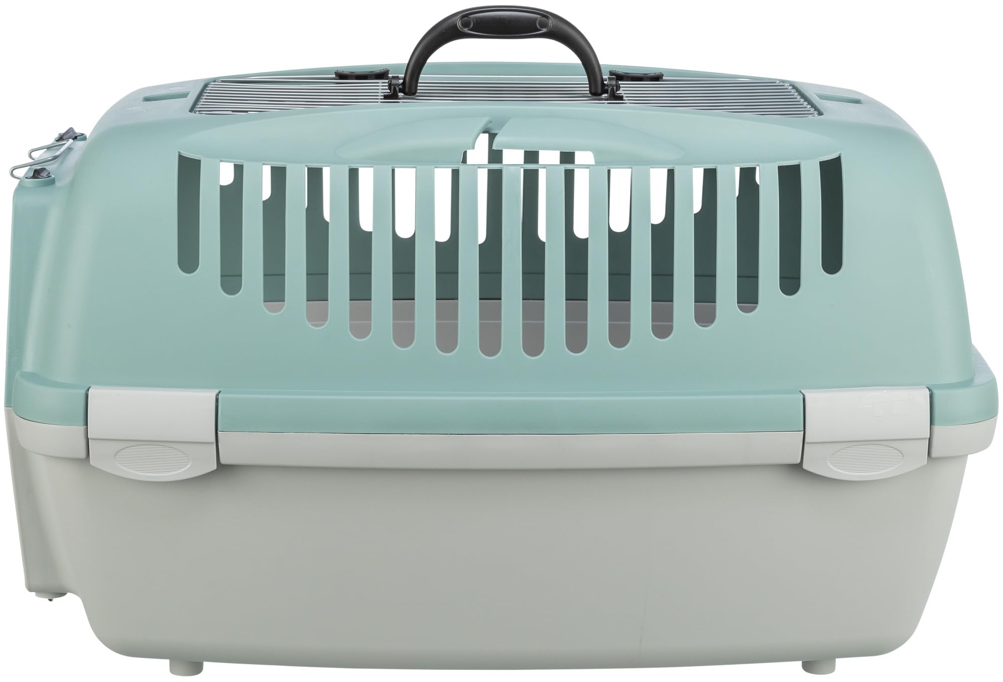 TRIXIE Transportbox Capri 3 Open Top – Transportbox für Hunde und Katzen bis 12kg – Tragebox für Haustiere, mit Metalltür vorne und praktischem Metallgitter Oben für einfachen Zugang - 39869