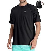 Camisa de Ba&ntilde;o para Hombre Camisas de Sol Seco R&aacute;pido UPF50+ Rash Guard para Hombre Manga Corta UV Protecci&oacute;n Solar Camisas de Playa