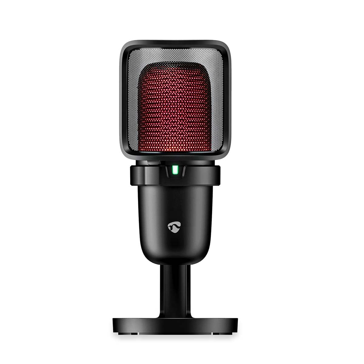 NEDIS Microfono per streaming e gioco - utilizzato per: desktop/notebook - USB Type-A - interruttore on/off - filtro POP