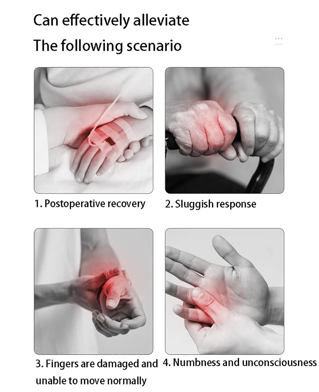 Guante robótico de rehabilitación para hemiplejia por Ictus, Entrenador de Mano robótico con Espejo de Masaje calefactado, Equipo de recuperación de Mano con órtesis de Dedo Right Hand XXL