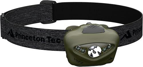 Princeton Tec Vizz - Linterna frontal regulable de 550 lúmenes, resistencia al agua IPX7, accesorio esencial para exteriores para senderismo,