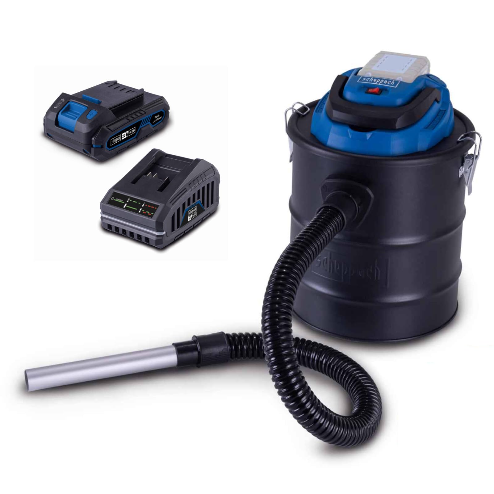 Aspiracenere senza fili con kit di avviamento 2Ah C-AVC15-X - Set S - SCHEPPACH