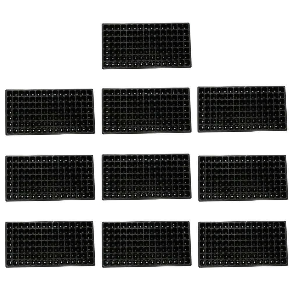 10 bandejas para semillero de Semillas, 105 células, bandejas de germinación de Semillas, bandejas de Inicio de Semillas, bandejas para Cultivo de Plantas (, 90 g)