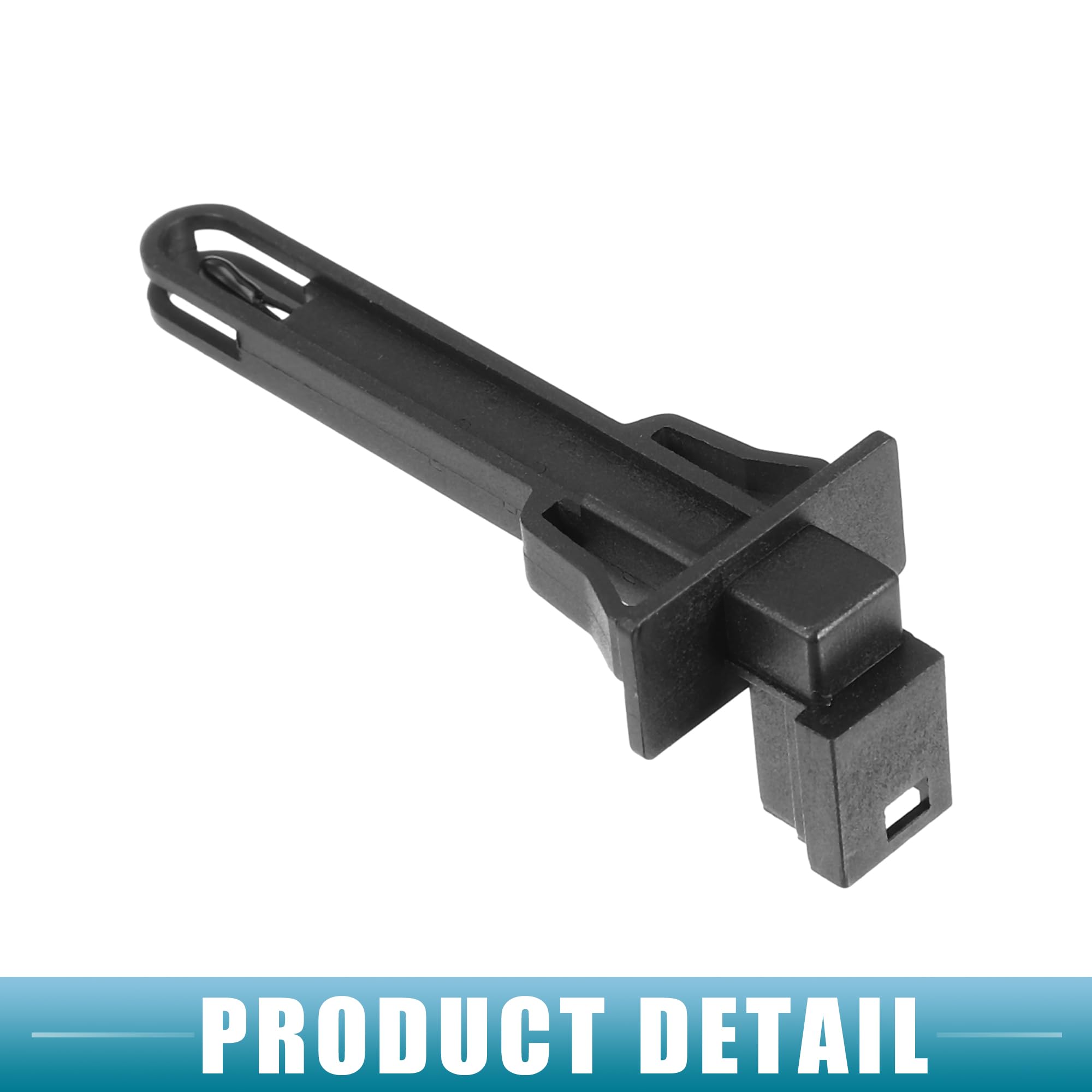 A ABSOPRO Sensore Di Temperatura Dell'Aria No.5Q0907543A Per Audi A3 15-23 | Plastica Nero 2 Pin 7,1x2,5 Cm Funzione Regola Ventola Accessorio Per Audi Q3 19-23, Per Audi TT 16-23