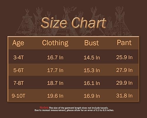 Miniatura 5 de LATOBREATH Disfraz indio de Halloween para niños, traje de Acción de Gracias con diadema