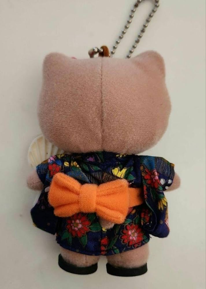 サンリオハローキティ浴衣日焼けぬいぐるみキーホルダー